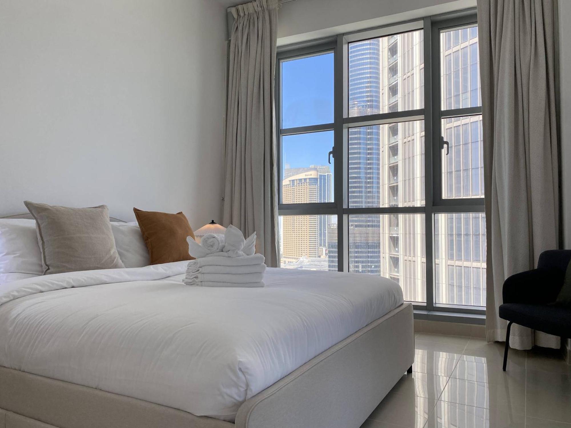 Lux Bnb Standpoint Tower Burj & Fountain Views Dubaj Kültér fotó